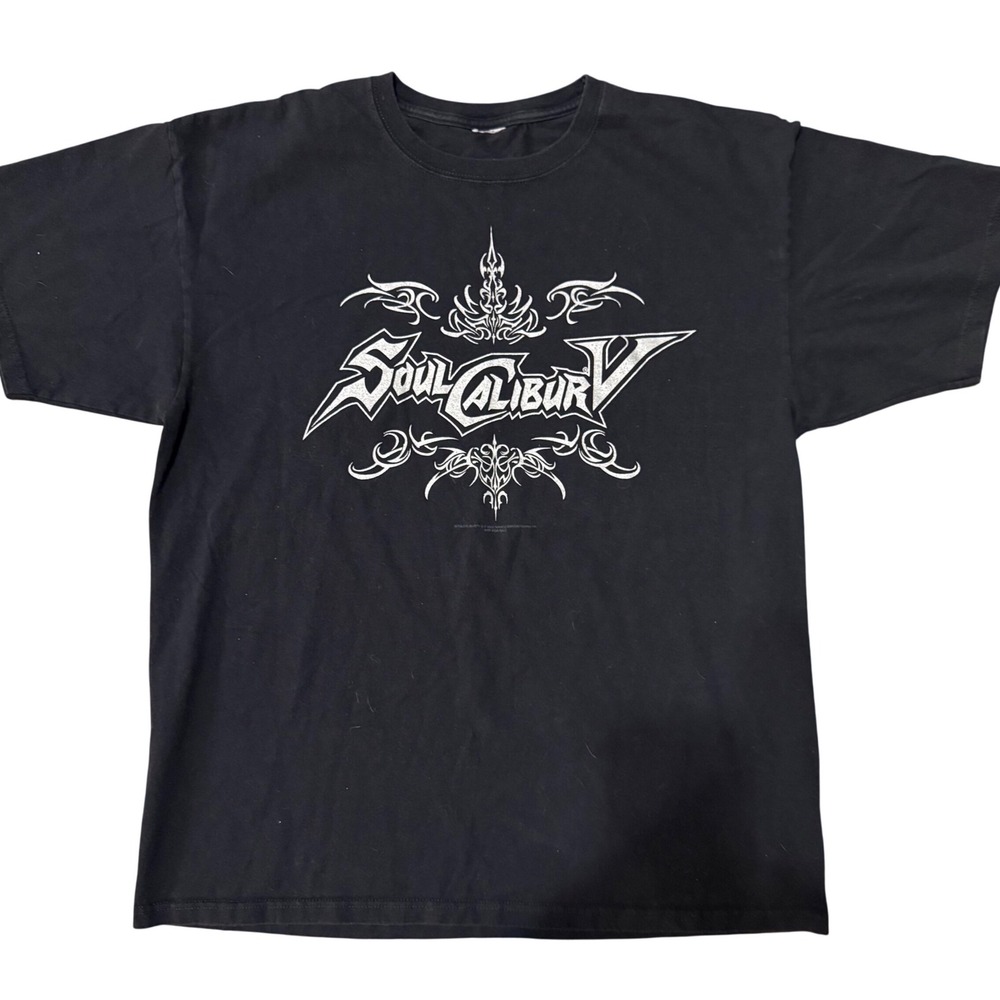SoulCalibur V Promo T-Shirt Mens XL Black 2012 Namco Bandai Video Game Graphic‎